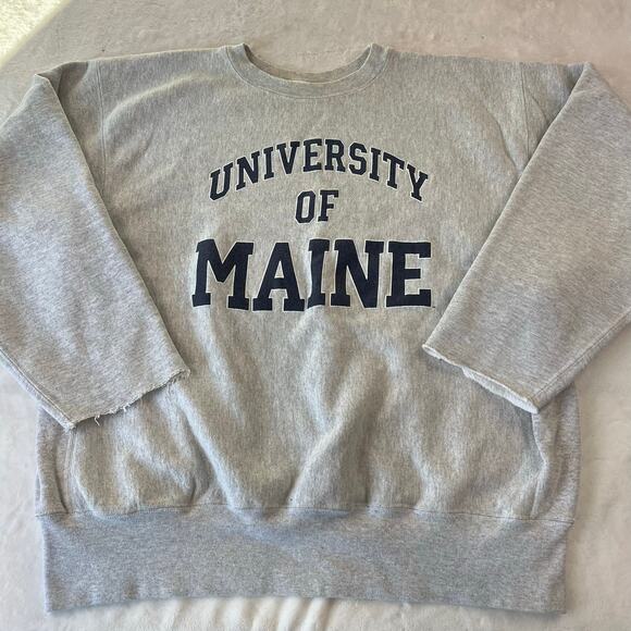 University of Maine vintage The Cotton Exchange mens size XL gray Sweatshirt - Picture 1 of 7